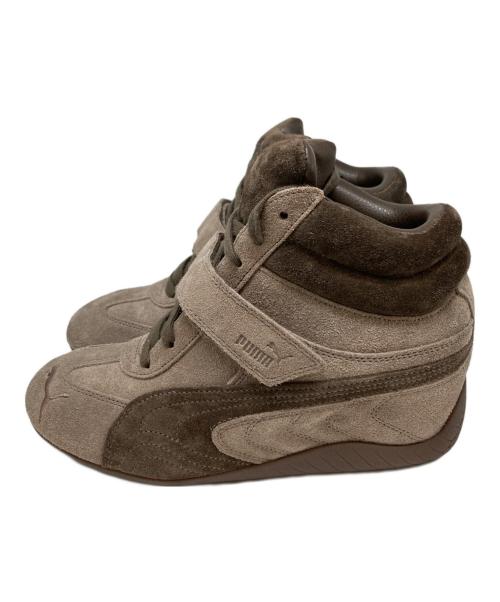 PUMA（プーマ）PUMA (プーマ) スピードキャット ウェッジ スニーカー ブラウン サイズ:25の古着・服飾アイテム