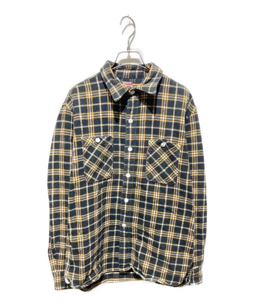 LEVI'S（リーバイス）LEVI'S (リーバイス) 90ｓ ネルシャツ イエロー×ブラック サイズ:Ｌの古着・服飾アイテム