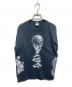 GILDAN（ギルダン）の古着「M.C.Escher 騙し絵ロングスリーブTシャツ」｜ブラック