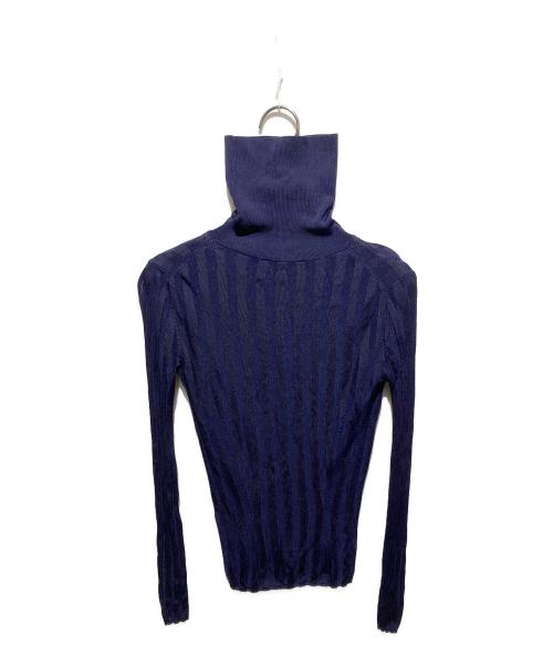 Acne studios（アクネ ストゥディオズ）Acne studios (アクネ ストゥディオズ) レーヨンリブタートルニット パープル サイズ:XXSの古着・服飾アイテム