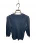 JIL SANDER (ジルサンダー) イタリア製 Vネックコットンニット ブラック サイズ:34：8000円