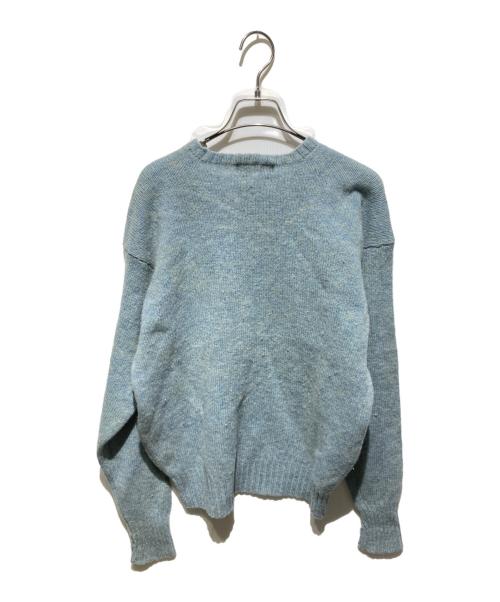 POLO RALPH LAUREN（ポロ・ラルフローレン）POLO RALPH LAUREN (ポロ・ラルフローレン) クルーネックニット ブルー サイズ:Ｌの古着・服飾アイテム