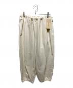Curensologyカレンソロジー）の古着「コットンツイルドロストパンツ」｜アイボリー