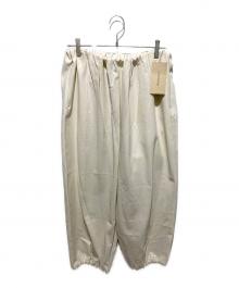 Curensology（カレンソロジー）の古着「コットンツイルドロストパンツ」｜アイボリー