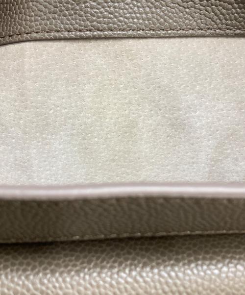 HIROFU（ヒロフ）HIROFU (ヒロフ) ターンロックレザーハンドバッグ グレーの古着・服飾アイテム