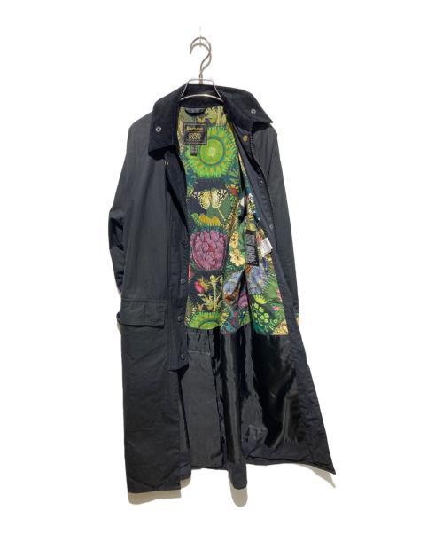 Barbour（バブアー）Barbour (バブアー) house of hackney (ハウス オブ ハックニー) 別注裏テキスタイルオイルドコート ブラック サイズ:UK8の古着・服飾アイテム