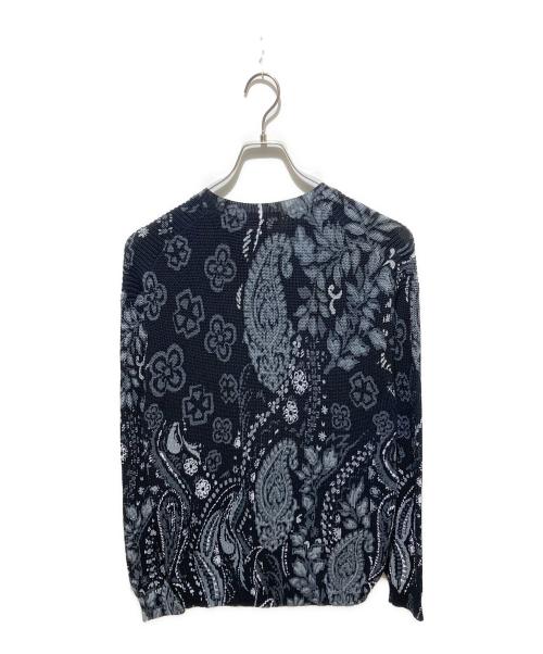 SUPREME（シュプリーム）SUPREME (シュプリーム) 24SS Printed Paisley Sweater ホワイト×ブラック サイズ:Lの古着・服飾アイテム