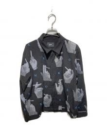 glamb（グラム）の古着「SMOKE総柄シャツ」｜ブラック