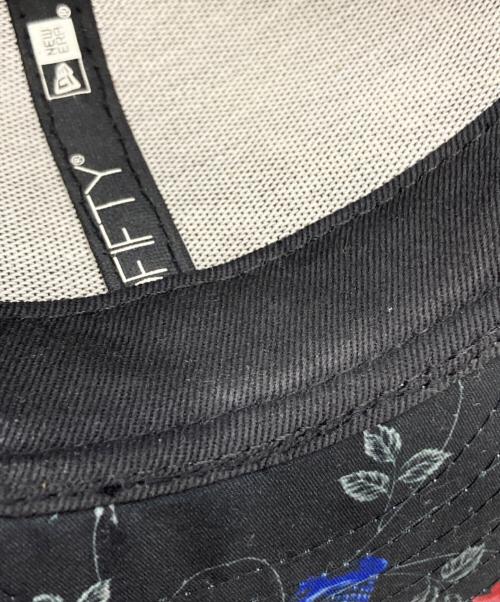 Yohji Yamamoto pour homme（ヨウジヤマモト プールオム）Yohji Yamamoto pour homme (ヨウジヤマモト プールオム) New Era (ニューエラ) スカルローズベースボールキャップ ブラック サイズ:7　1/4の古着・服飾アイテム