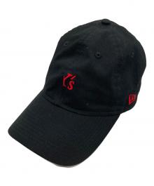 Y's×New Era（ワイズ×ニューエラ）の古着「ハーフロゴキャップ」｜ブラック