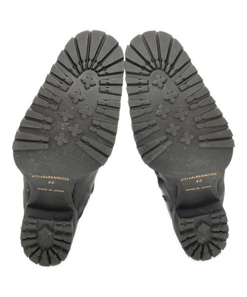 Alfredo BANNISTER（アルフレッドバニスター）Alfredo BANNISTER (アルフレッドバニスター) アーカイブニットレイヤードブーツ ブラック サイズ:42の古着・服飾アイテム