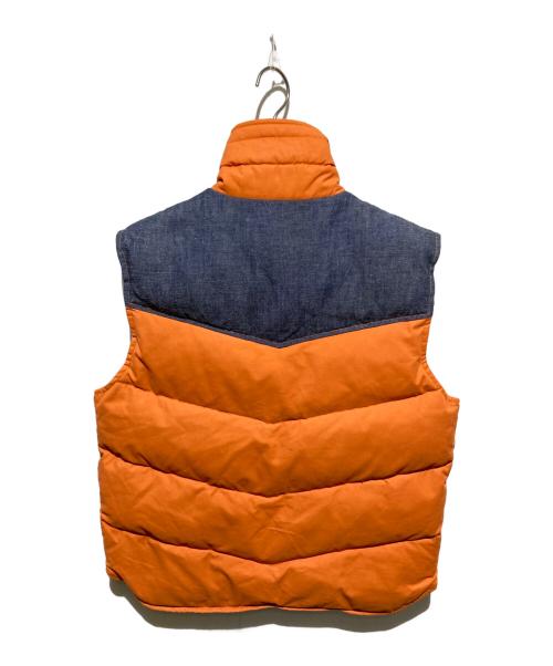 LEVI'S REDTAB（リーバイスレッドタブ）LEVI'S REDTAB (リーバイスレッドタブ) デニム切替ダウンベスト オレンジ×インディゴ サイズ:Ｌの古着・服飾アイテム