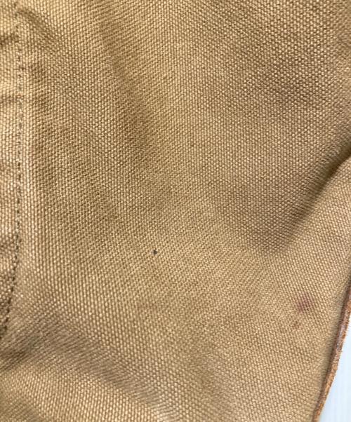 RRL（ダブルアールエル）RRL (ダブルアールエル) イタリア製レザーキャンバストートバッグ ブラウンの古着・服飾アイテム
