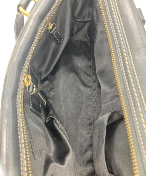 COACH（コーチ）COACH (コーチ) シグネチャーハンドバッグ ブラックの古着・服飾アイテム