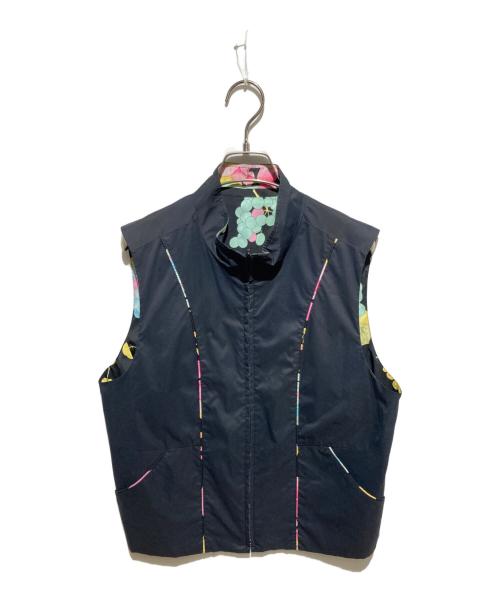 LEONARD SPORT（レオナール スポーツ）LEONARD SPORT (レオナール スポーツ) リバーシブルナイロンベスト ブラック サイズ:42の古着・服飾アイテム