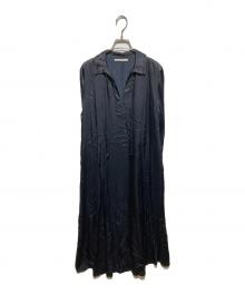 ne quittez pas（ヌキテパ）の古着「レーヨンサテンワンピース」｜ブラック