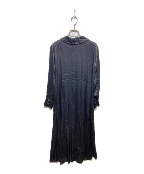 ne quittez pas（ヌキテパ）ne quittez pas (ヌキテパ) レーヨンサテンワンピース ブラック サイズ:Sの古着・服飾アイテム