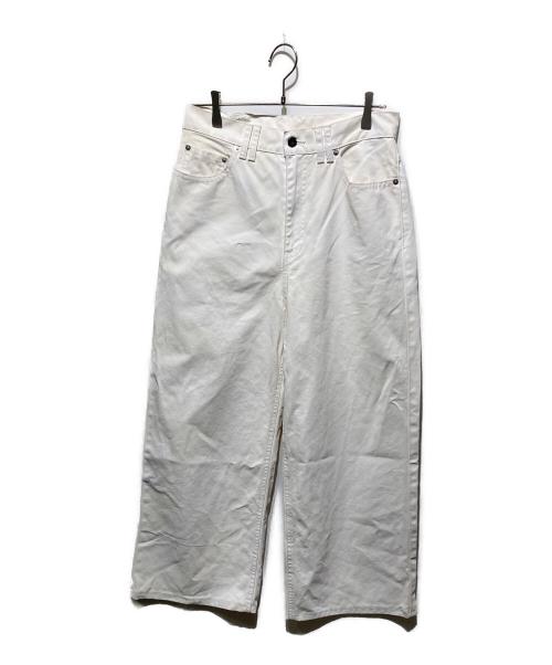 MONKEY TIME（モンキータイム）MONKEY TIME (モンキータイム) ピグメント プリント ダック バギー パンツ ホワイト サイズ:Mの古着・服飾アイテム