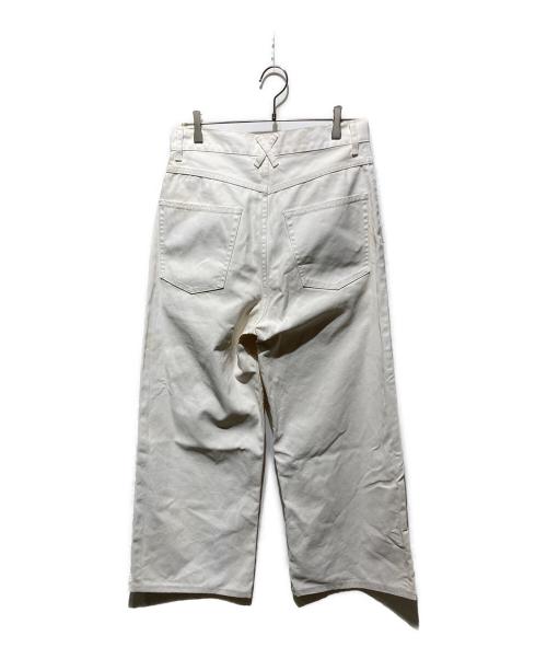MONKEY TIME（モンキータイム）MONKEY TIME (モンキータイム) ピグメント プリント ダック バギー パンツ ホワイト サイズ:Mの古着・服飾アイテム