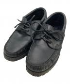 STEVEN ALANスティーブンアラン）の古着「3EYE MOCCASIN/モカシンシューズ」｜ブラック