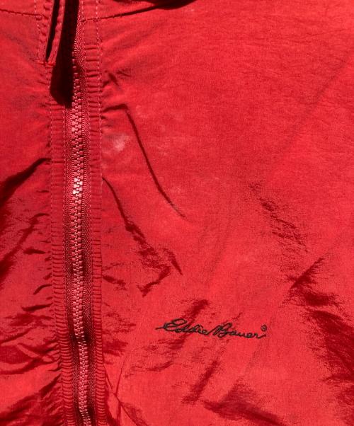 Eddie Bauer（エディーバウアー）Eddie Bauer (エディーバウアー) USA製 ナイロンジャケット レッド サイズ:Ｌの古着・服飾アイテム