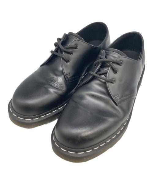 Dr.Martens（ドクターマーチン）Dr.Martens (ドクターマーチン) 1461 ホワイトステッチ 3 ホール シューズ ブラック サイズ:27の古着・服飾アイテム