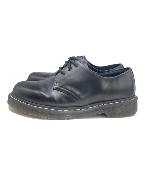 Dr.Martens（ドクターマーチン）Dr.Martens (ドクターマーチン) 1461 ホワイトステッチ 3 ホール シューズ ブラック サイズ:27の古着・服飾アイテム