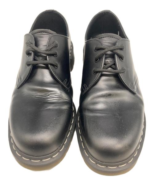 Dr.Martens（ドクターマーチン）Dr.Martens (ドクターマーチン) 1461 ホワイトステッチ 3 ホール シューズ ブラック サイズ:27の古着・服飾アイテム