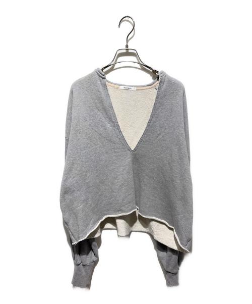 Whim Gazette（ウィムガゼット）Whim Gazette (ウィムガゼット) Vネックスウェット グレー サイズ:FREEの古着・服飾アイテム
