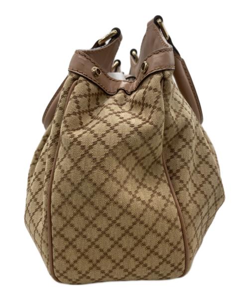 GUCCI（グッチ）GUCCI (グッチ) ディアマンテスーキ−ハンドバック アイボリーの古着・服飾アイテム