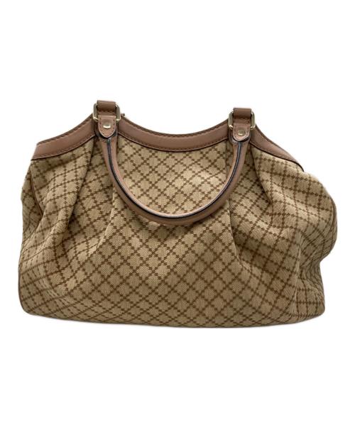 GUCCI（グッチ）GUCCI (グッチ) ディアマンテスーキ−ハンドバック アイボリーの古着・服飾アイテム