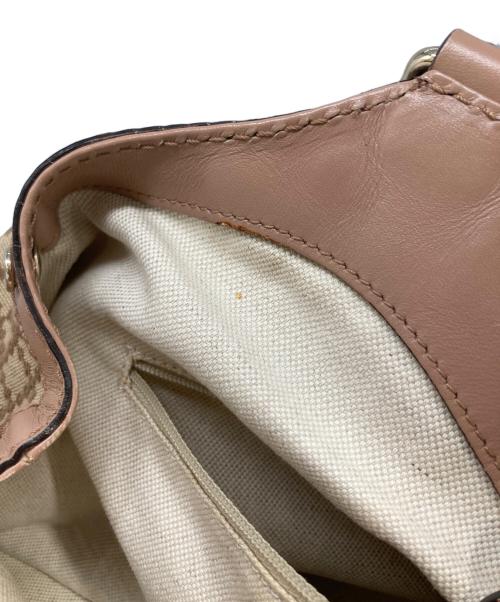 GUCCI（グッチ）GUCCI (グッチ) ディアマンテスーキ−ハンドバック アイボリーの古着・服飾アイテム