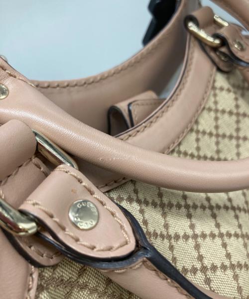 GUCCI（グッチ）GUCCI (グッチ) ディアマンテスーキ−ハンドバック アイボリーの古着・服飾アイテム