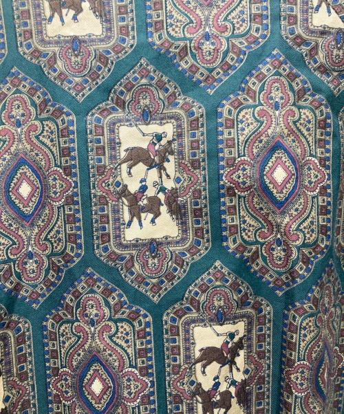 Burberry's（バーバリー）Burberry's (バーバリー) 乗馬柄ガウンコート グリーン サイズ:Lの古着・服飾アイテム