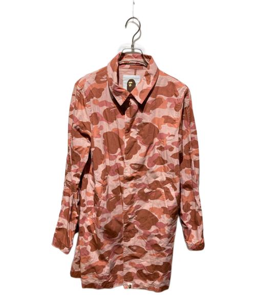 A BATHING APE（アベイシングエイプ）A BATHING APE (アベイシングエイプ) カモコート ピンク サイズ:Sの古着・服飾アイテム