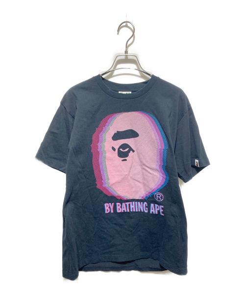 A BATHING APE（アベイシングエイプ）A BATHING APE (アベイシングエイプ) プリントTシャツ ブラック サイズ:Mの古着・服飾アイテム
