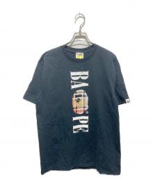 A BATHING APE（アベイシングエイプ）の古着「プリントTシャツ」｜ブラック