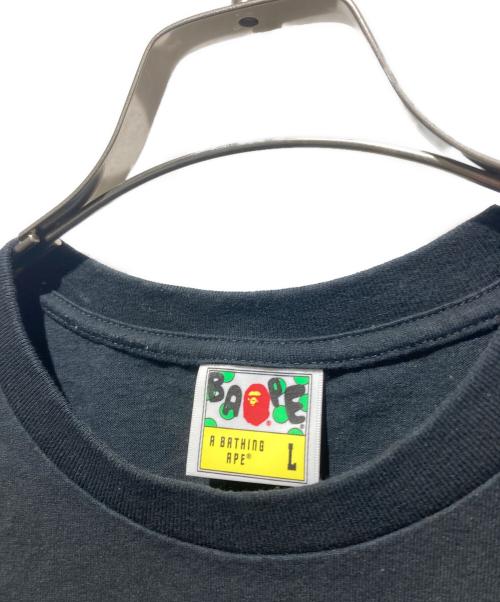 A BATHING APE（アベイシングエイプ）A BATHING APE (アベイシングエイプ) プリントTシャツ ブラック サイズ:Lの古着・服飾アイテム