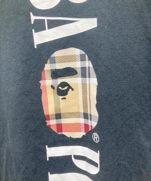A BATHING APE（アベイシングエイプ）A BATHING APE (アベイシングエイプ) プリントTシャツ ブラック サイズ:Lの古着・服飾アイテム