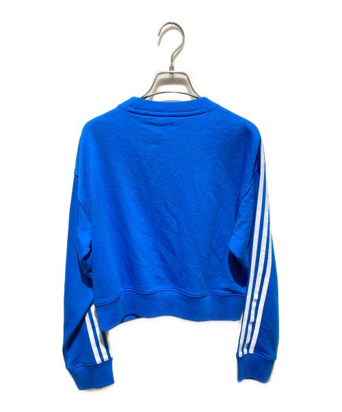 adidas（アディダス）adidas (アディダス) クルーネックスウェット ブルー サイズ:ＸＳ 未使用品の古着・服飾アイテム