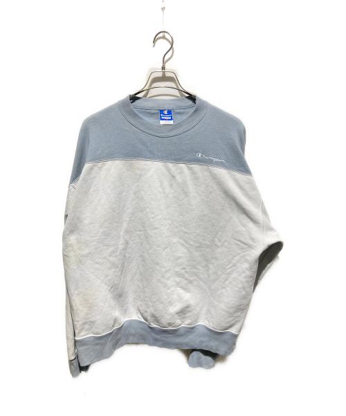 Champion（チャンピオン）Champion (チャンピオン) N.HOOLYWOOD (エヌ ハリウッド) CREW NECK SWEATSHIRTS ブルー サイズ:Lの古着・服飾アイテム