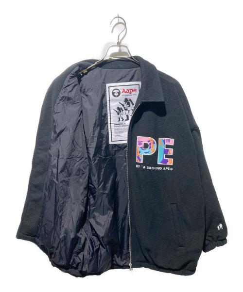 Aape BY A BATHING APE（エーエイプ バイ アベイシングエイプ）Aape BY A BATHING APE (エーエイプ バイ アベイシングエイプ) ジップアップフリースジャケット ブラック サイズ:XSの古着・服飾アイテム
