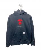 Aape BY A BATHING APEエーエイプ バイ アベイシングエイプ）の古着「プルオーバーパーカー」｜ブラック
