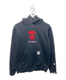 Aape BY A BATHING APE（エーエイプ バイ アベイシングエイプ）の古着「プルオーバーパーカー」｜ブラック