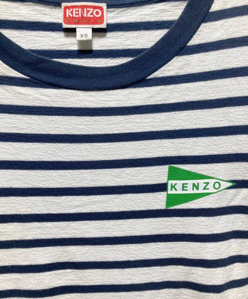 KENZO（ケンゾー）KENZO (ケンゾー) ボーダーTシャツ ネイビー サイズ:XSの古着・服飾アイテム