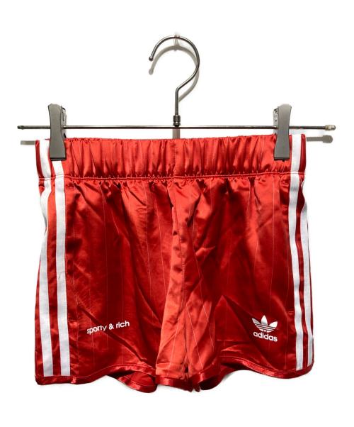 adidas（アディダス）adidas (アディダス) Sporty & Rich (スポーティーアンドリッチ) ショートパンツ レッド サイズ:Ｍの古着・服飾アイテム