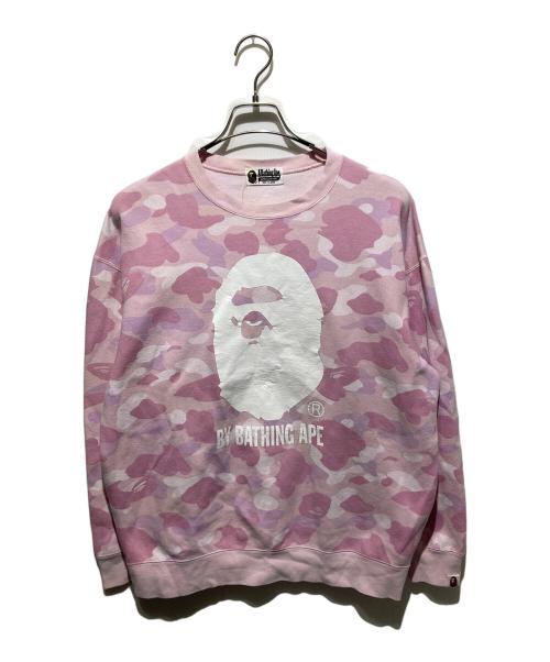 A BATHING APE（アベイシングエイプ）A BATHING APE (アベイシングエイプ) クルーネックスウェット ピンク サイズ:-の古着・服飾アイテム