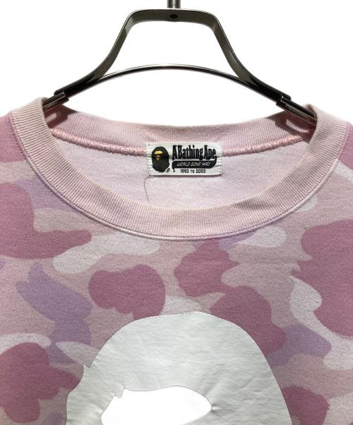 A BATHING APE（アベイシングエイプ）A BATHING APE (アベイシングエイプ) クルーネックスウェット ピンク サイズ:-の古着・服飾アイテム