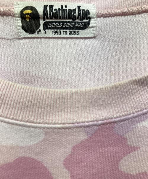 A BATHING APE（アベイシングエイプ）A BATHING APE (アベイシングエイプ) クルーネックスウェット ピンク サイズ:-の古着・服飾アイテム