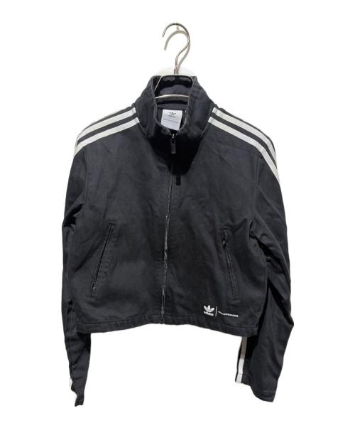 adidas Originals（アディダスオリジナル）adidas originals (アディダスオリジナル) KSENIA SCHNAIDER (クセニア シュナイダー) カットアウトジャケット ブラック サイズ:Ｌの古着・服飾アイテム